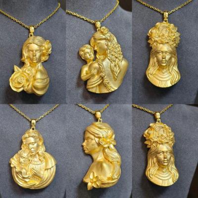 پلاک نقره با روکش طلا