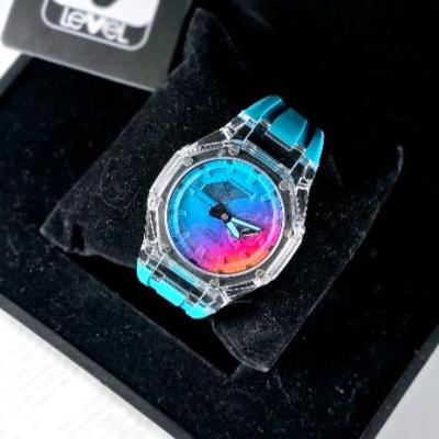 ساعت اسپرت جی شاک صفحه رنگین کمانی