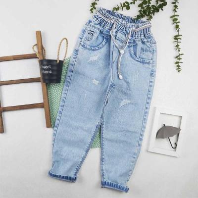 شلوار جین بچه گانه آبی یخی BT 8 تا 13 سال کد 10025