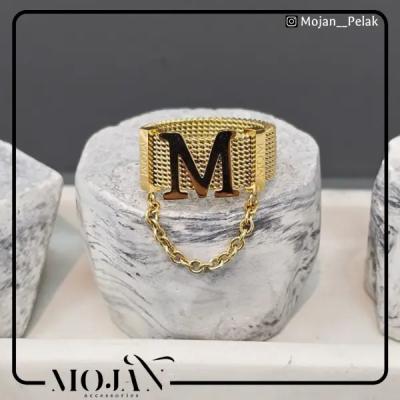 انگشتر استیل رنگ ثابت زنانه کد re2098-156748