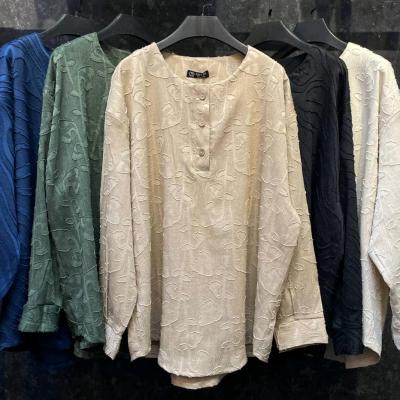 شومیز مانتویی زنانه ژاکارد 3 دکمه صوفیا بدون آبرفت تضمینی