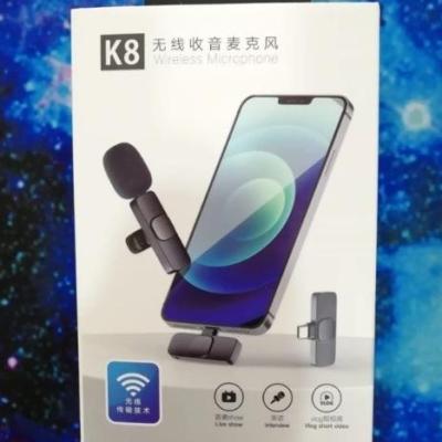 میکروفون بیسیم برد 20m وایرلس دار و سوکت Type-C و لایتنینگ