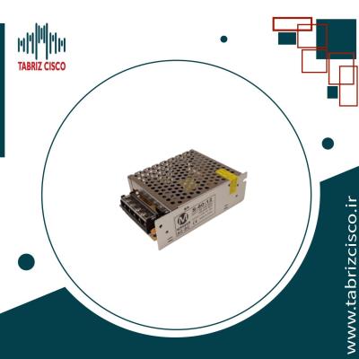 تغذیه سوئیچینگ فلزی 12 ولت 5 آمپر 12v-5A قاب کوچک