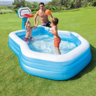 اینتکس استخر مستطیل با حلقه بسکتبال