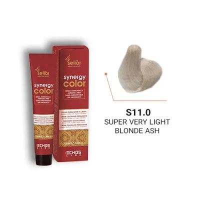 رنگ موی بدون آمونیاک اچ اس لاین بلوند خیلی خیلی روشن خاکستری S11.0