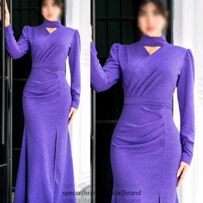 پیراهن شب زنانه ماکسی مجلسی کرپ دبل فیس مدل شرمین-159407