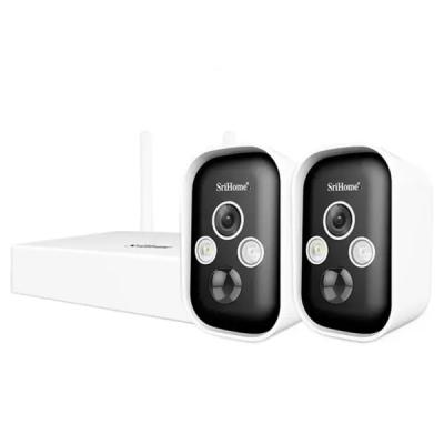 پکیج دوربین مداربسته وایرلس Srihome مدل 2CH