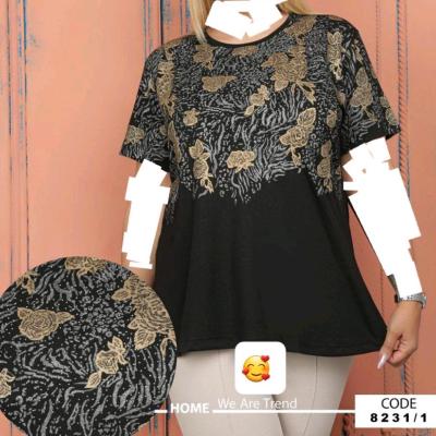 تیشرت مشکی زنانه سایز بزرگ تیشرت زنانه سایز بزرگ دربرناشاپ