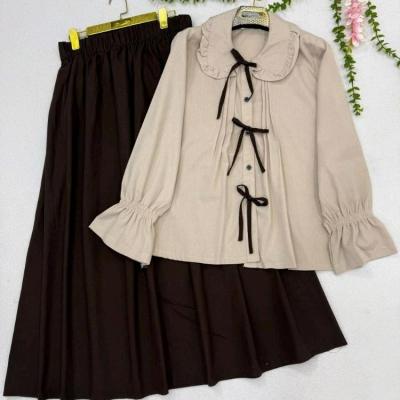 شومیز دامن شکلات با دو سایز بندی