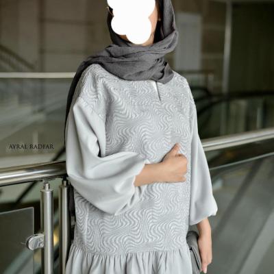 مانتو ترکیب ژاکارد و کرپ