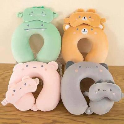 بالشت گردنی چشم بند دار عروسکی خارجی بالشت گردنی عروسکی چشمبند