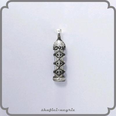 آویز نقره حرز امام جواد علیه السلام طرح چشم نظر