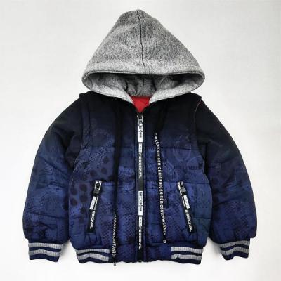 کاپشن پافرشو دورو پسرانه LV آبرنگی سرمه ای کد 10502