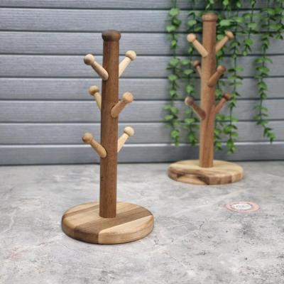 آویز شات، پایه آویز فنجان چوبی