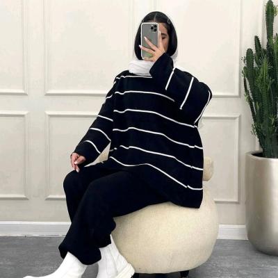 ست بافت راه راه مدل راشین