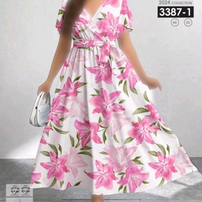 پیراهن مجلسی بیگ سایز3387