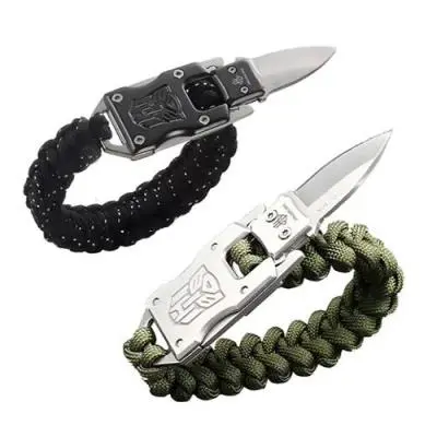 دستبند پاراکورد سگک فلزی چاقودار