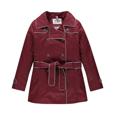 ترنچ کت لاکچری بورگوندی دخترانه - orchestra