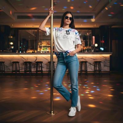 تیشرت لانگ سنگ کاری شده گوچی