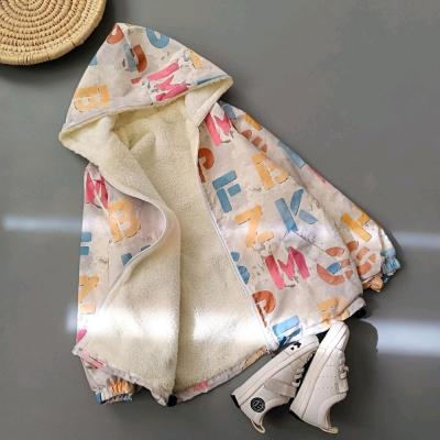 سویشرت ضد آب و خزدار دخترانه و پسرانه طرح حروف