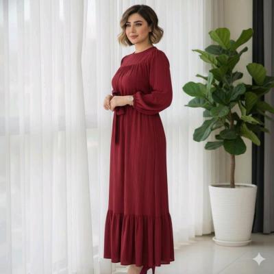 پیراهن روزمره زنانه کرپ میسان مدل ماکسی چیتا کراش