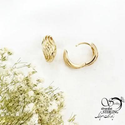 گوشواره کلیپسی طرح طلا برند ژوپینگ کد 20533