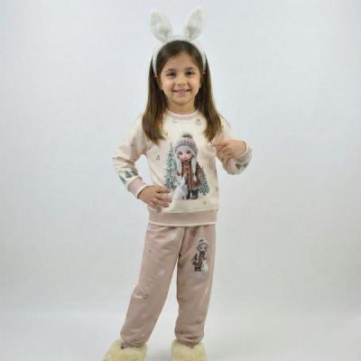 بلوز شلوار دخترانه طرح دختر برفی کد 10960