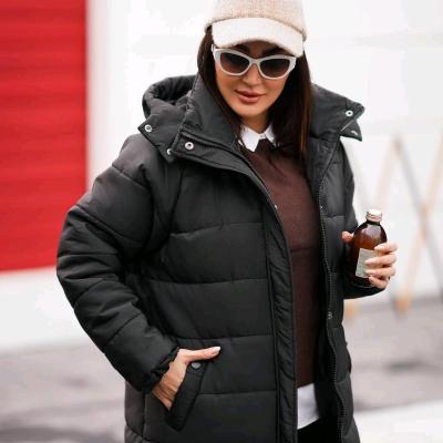 کاپشن کلاهدار امبوردی مدل بلند