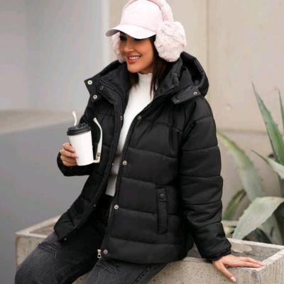 کاپشن کلاهدار امبوردی مموری مدل کوتاه