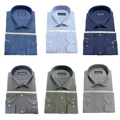 پیراهن مردانه تترون راه راه کلاسیک