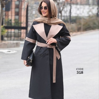 بارانی آستردار بلند ( سایز بزرگ دارد )