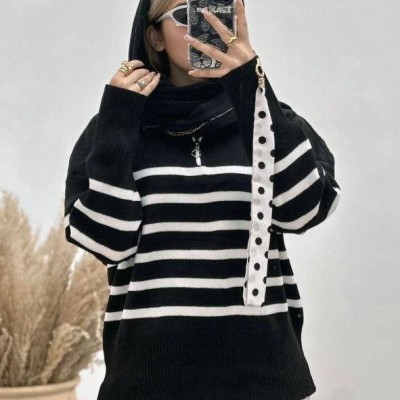 بلوز پینترستی بافت زیپی