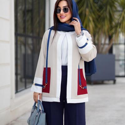 کت عیدانه نوار جین دوزی