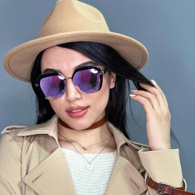 عینک آفتابی پلاریزه زنانه برند دیور آینه ای بنفش a150