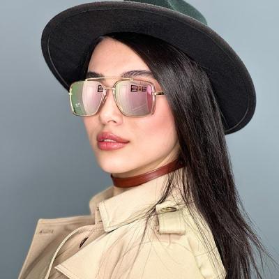 عینک آفتابی پلاریزه صورتی دخترانه برند چنل مستطیلی a154