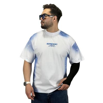 تیشرت آستین کوتاه طرح پیسوله ای رنگ سفید