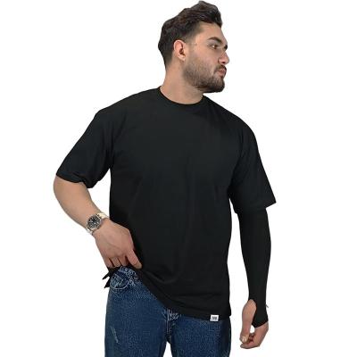 تیشرت آستین کوتاه بیسیک رنگ مشکی