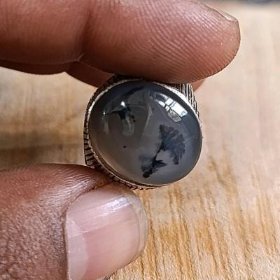 انگشتر نقره شجر سوزنی پشت بسته