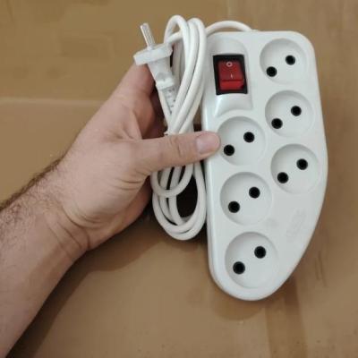 شش راهی کلید برق همراه با 3متر سیم