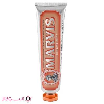 خمیردندان مارویس مدل ginger mint (نعنا زنجبیل)