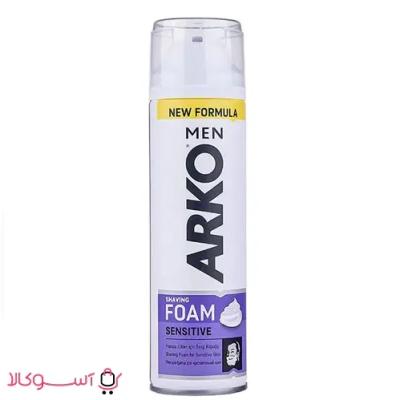 فوم اصلاح آرکو مدل sensitive حجم 200 میلی لیتر