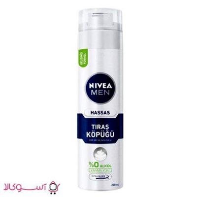 فوم اصلاح نیوآ مدل hassas tirash kopugu حجم 200 میلی لیتر