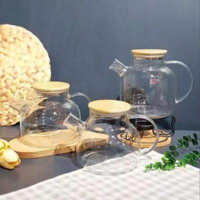 قوری پیرکس 1800 میل درب بامبو