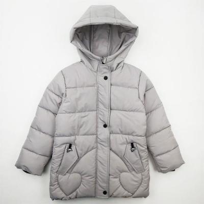 کاپشن پفکی دخترانه قلبی طوسی کد 10504