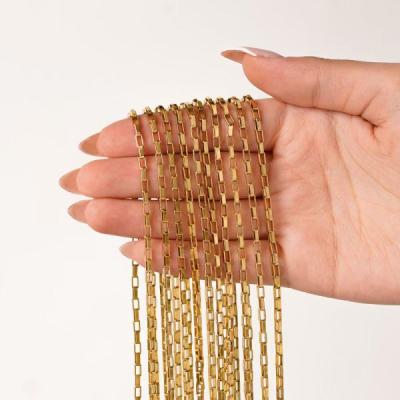 زنجیر آجری زنانه 25 میل 45 سانتی