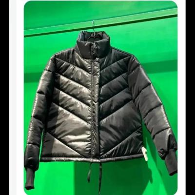 کاپشن کراپ چرم زنانه