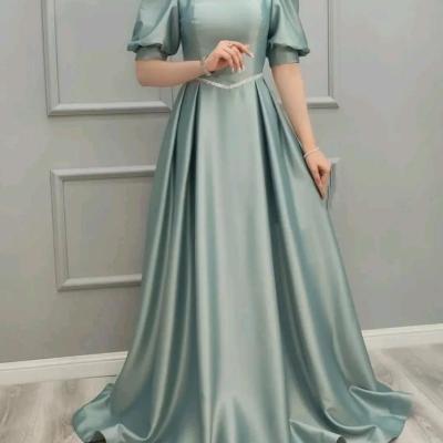 پیراهن زنانه ساتن مدل لباس مجلسی عروسکی پیراهن مجلسی عروسکی