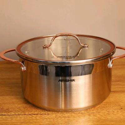 قابلمه 26 سانت تکی استیل عرشیا با دسته مسی