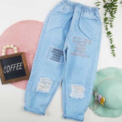 شلوار جین دخترانه مام یخی 7 تا 13 سال کد 9716