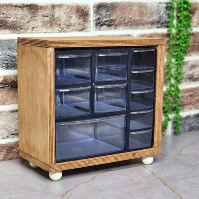 جا ادویه فایلی 10 کشو چوب چندلایی